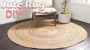diy handmade jute big carpet make at
