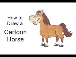 how to draw a horse cartoon you
