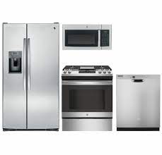 Kitchen appliance packages help ease the buying process because you simply select the package that best meets your needs instead of selecting a piece at a time. Package 5 Ge Appliance Package 4 Piece Appliance Package With Gas Slide In Range Stainless Steel