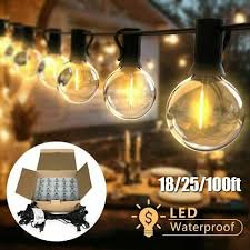 Outdoor String Lights G40 Globe Bulbs