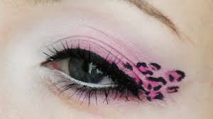 pink leopard print makeup tutorial
