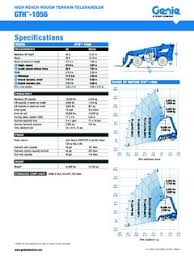 Genie Gth 1056 Specifications Cranemarket