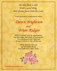 english wedding invitation card