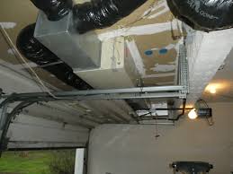 air handler installed in garage