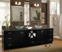 contemporary black bathroom cabinets