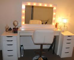 Vanity Mirror With Lights For Bedroom Rectangle Vanities Mirrors Modern Ikea Hollywood Makeup Desk And Light Bulbs Lighted Apppie Org