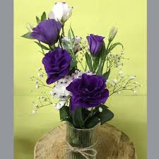 We did not find results for: Purple Lisianthus With Baby Breath And Astromania On A Vase With A Small Ribbon Alnor Art Florist