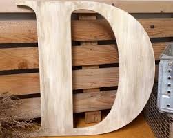 24 extra large big wooden letter d wall
