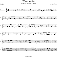 waka waka violin sheet png image