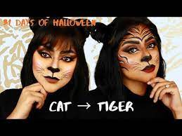 halloween 2020 tiger cat makeup look