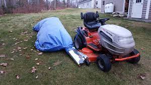 Some riding mowers can be outfitted with a bagging kit while others can't. Diy Lawn Bagger For Fall Cleanup Agileadam Com