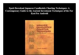 Epub Download Japanese Candlestick Charting Techniques A
