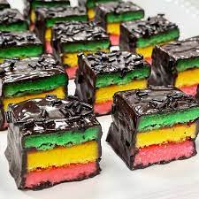 Italian Rainbow Cakes Near Me gambar png