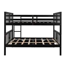 dark wood full frame platform bed