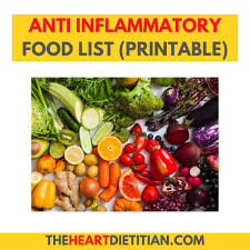 anti inflammatory food list pdf is