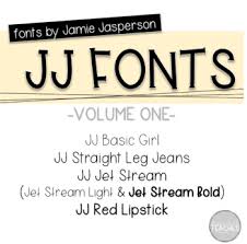 Jj Fonts Handwritten Fonts Volume One