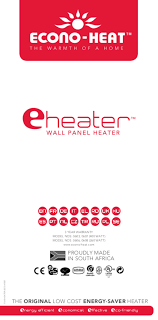 User Manual Econo Heat Eheater English