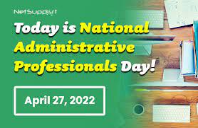today is admin professionals day