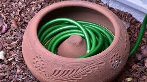 garden hose storage pots reels and