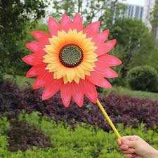 Hot Colorful Sunflower Windmill Wind