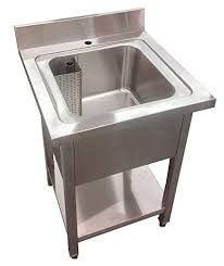 Get free shipping on qualified stainless steel kitchen sinks or buy online pick up in store today in the kitchen department. Commercial Stainless Steel Single Bowl Sink Restaurant Catering Kitchen 600mm Width Buy Online In Guadeloupe At Guadeloupe Desertcart Com Productid 104162011