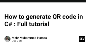 how to generate qr code in c full