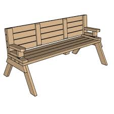 Converting Picnic Table Plans Wilker