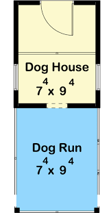 Dog House Plan With Enclosed Dog Run