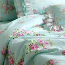 Green Rose Bedding Set