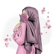 hijab cartoon pic for fb profile
