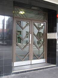 Art Deco Double Doors Modern Exterior