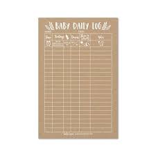 Newborn Baby Log Tracker Journal Book Infant Daily Schedule Feeding Food Sleep Naps Activity Diaper Change Monitor Notes For Babies Mommy Nursing