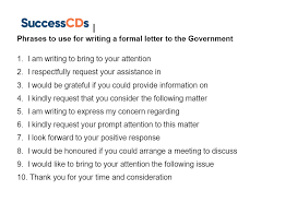 letter to government format sles