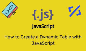 dynamic table with javascript