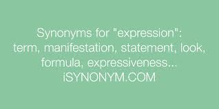 expression synonyms isynonym