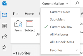 searching for emails in outlook 9 time