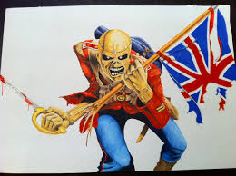 The trooper,w tytule plakatu, jest singlem tego zespołu z albumu piece of mind. Iron Maiden The Trooper By Jfulton93 On Deviantart