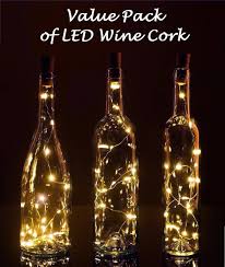 20 led lights wine bottle cork