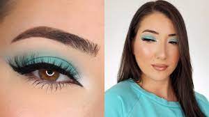 teal smokey eye makeup tutorial you