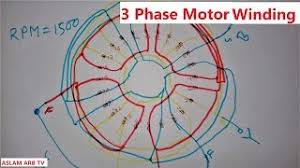3 phase motor winding 4 pole 24 slot
