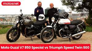 moto guzzi v7 850 special vs triumph