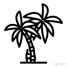 Leaf Palm Tree Icon Outline Leaf Palm