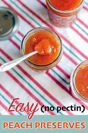 easy peach preserves jam without