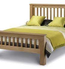 dame solid oak high foot end bed in 6ft