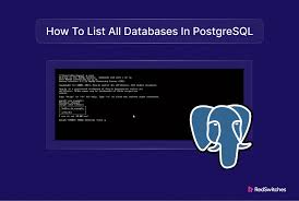 list databases and tables in postgresql