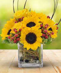 Check out our sunflowers and roses selection for the very best in unique or custom, handmade pieces from our shops. Sunflowers Roses Cube Bouquet Same Day Delivery Los Angeles Ca