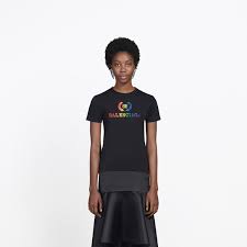 Rainbow Bb Small T Shirt Black For Women Balenciaga