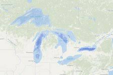 Lake Superior Bathymetric Contours Depth In Meters Data