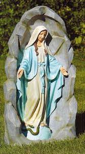 Our Lady Of Grace Sculpture In Grotto