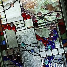 3 Contemporary Stained Glass Hangings